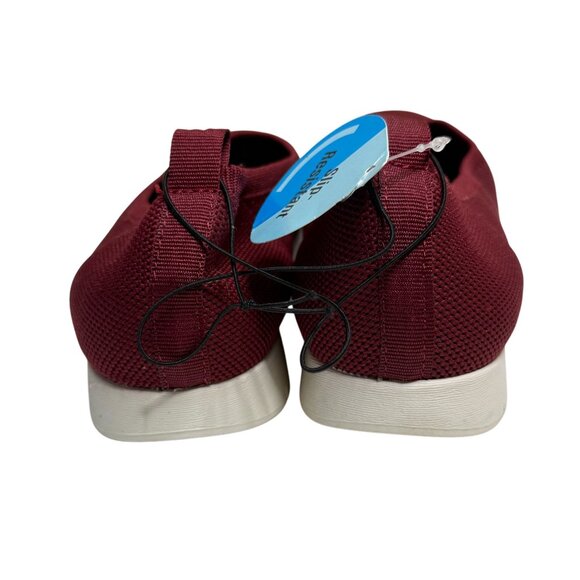 Seychelles Burgundy Knit Slip Resistant Flats Women’s 11M - Picture 4 of 8